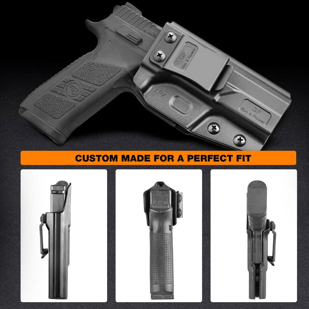 Polymer IWB Holster for Beretta APX Full Size 9mm & .40 - Inside Waistband Concealed Carry