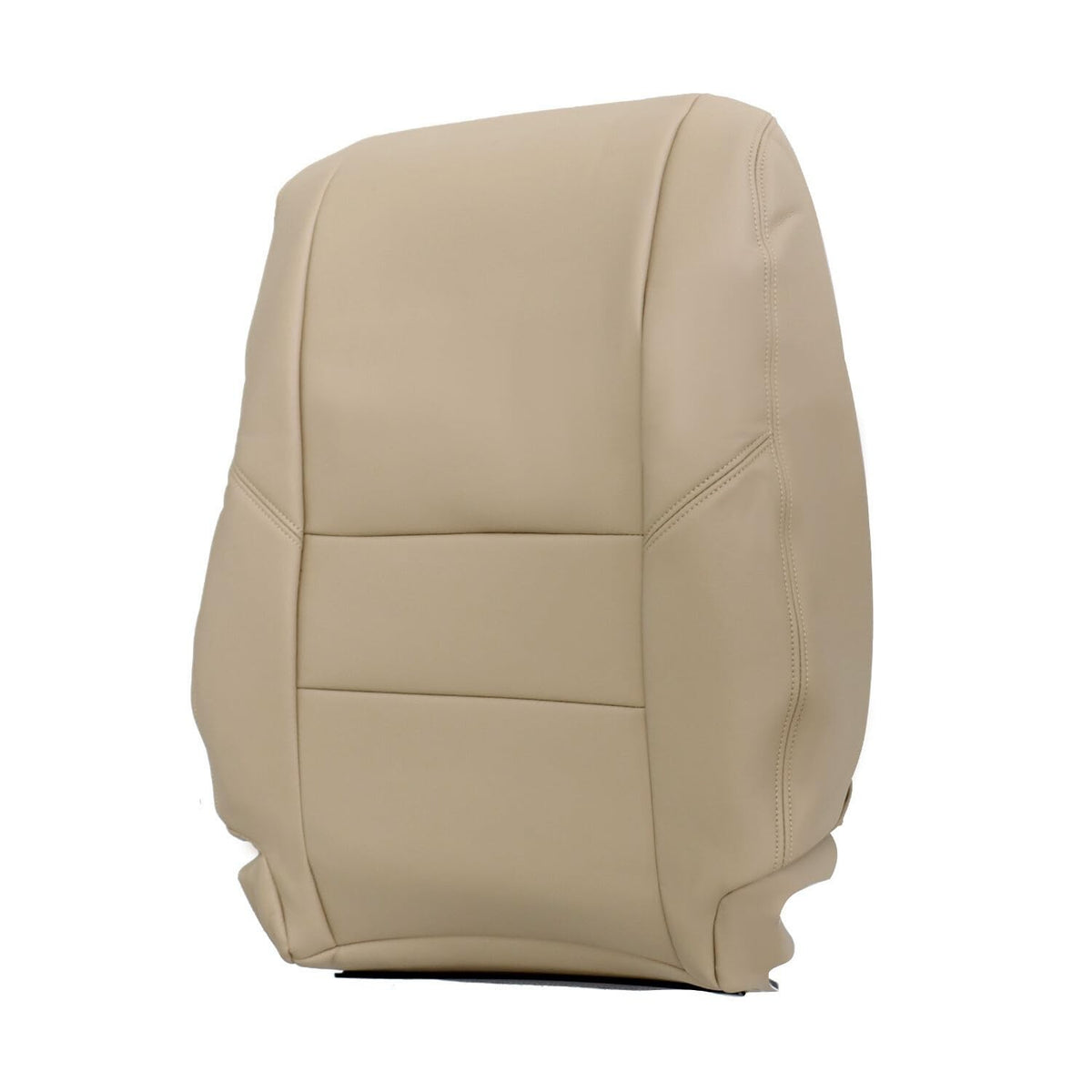 Universal 4-Piece Tan Leather Microfiber Seat Covers for Toyota Tundra & Sequoia 2000-2007