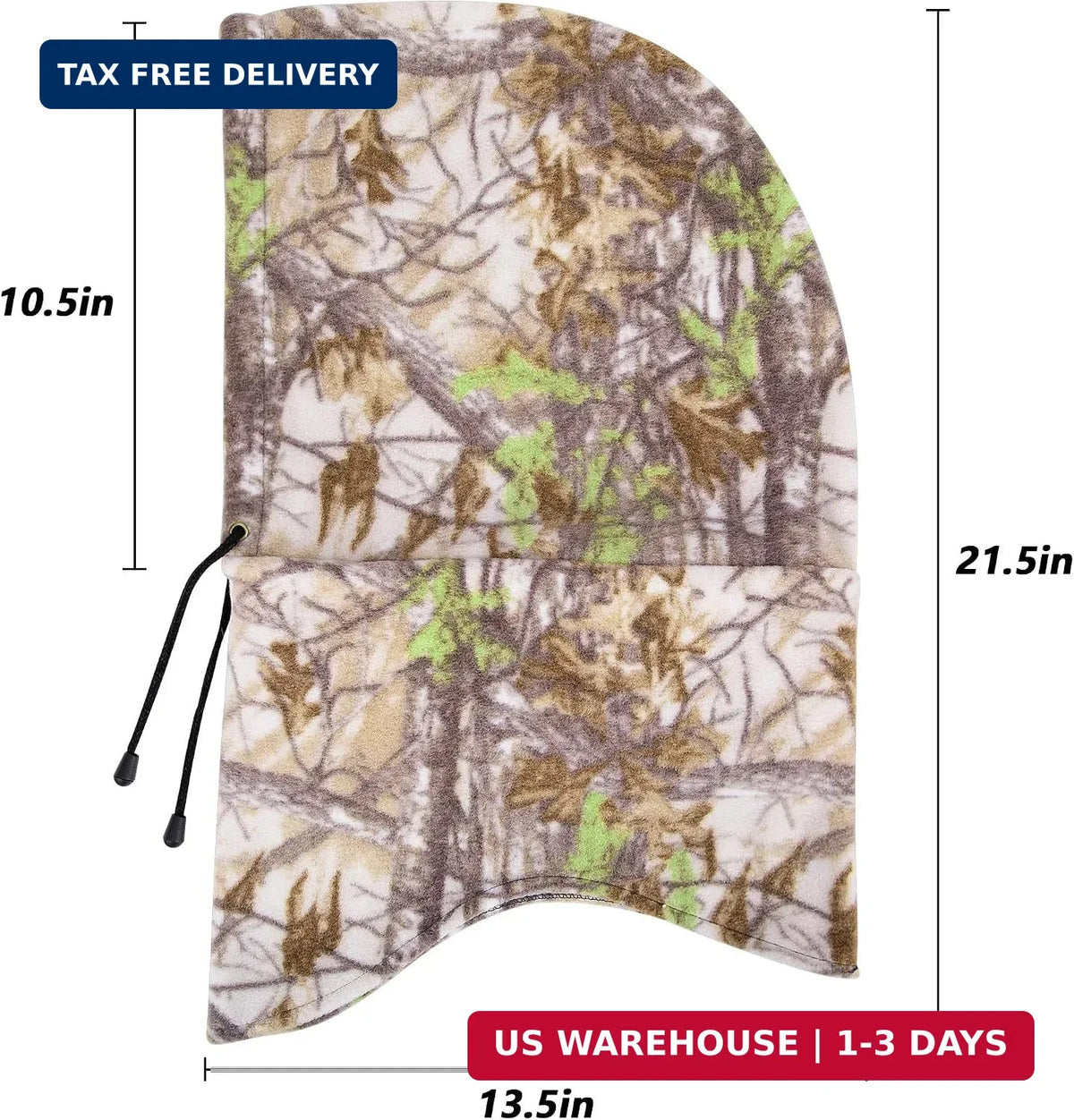 Winter Camouflage Hunting Face Mask Balaclava for Cold Weather
