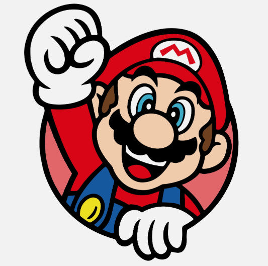Super Mario Retro Vinyl Sticker Decal - Waterproof 3-Inch Gaming Decor