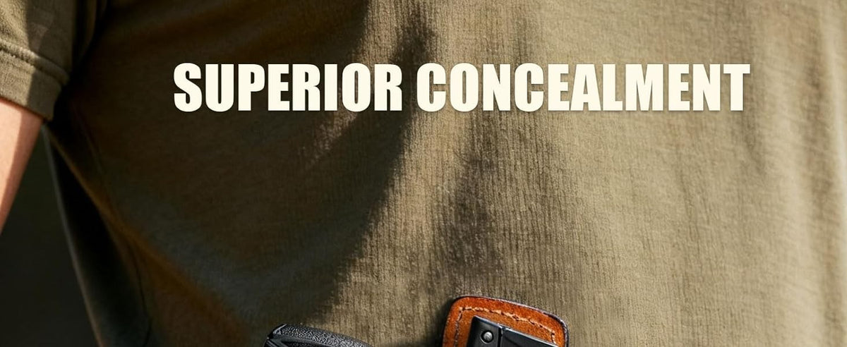 IWB Leather Holster for SIG Sauer P365 P365X P365 SAS P365-380 with Optic Cut - Right Hand