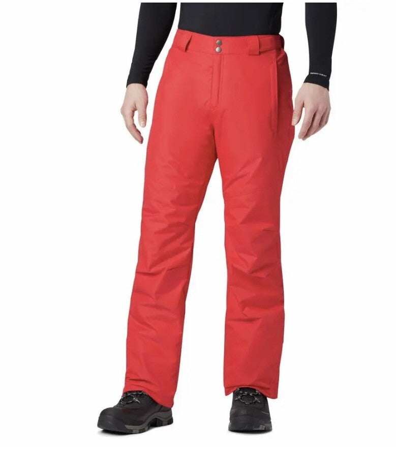 Columbia Men’s Mountain Snowboard Ski Pants - Extended Bugaboo IV, Red, 2XL