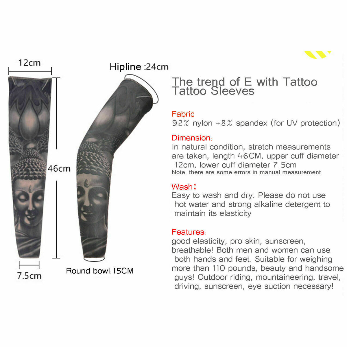 10 Pcs UV Sun Protection Cooling Arm Sleeves for Sports & Outdoor Activities