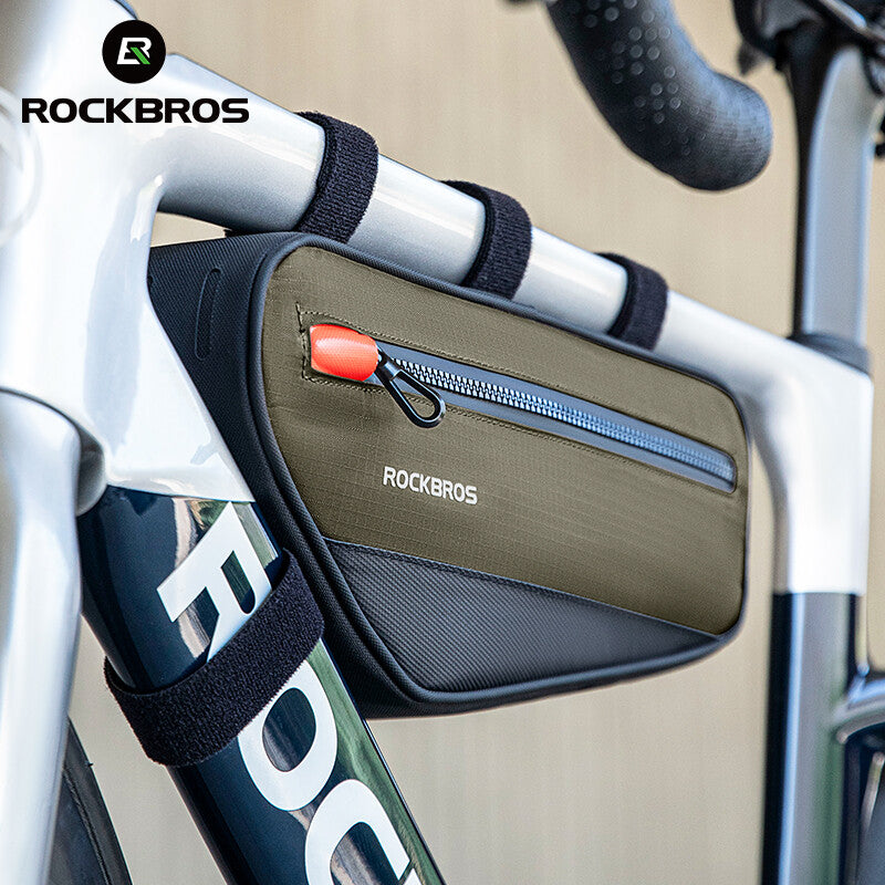 Waterproof Bicycle Frame Triangle Bag 1.7L with Reflective Logo