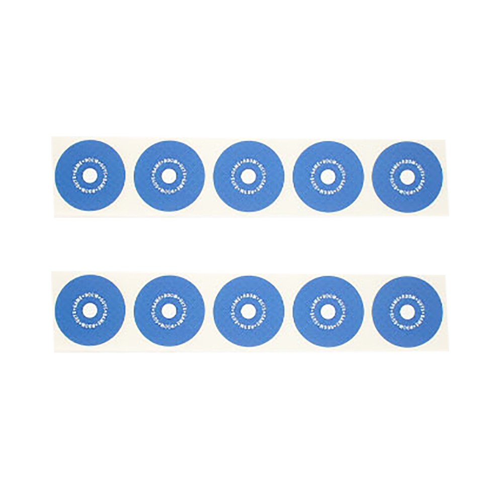 Set of 10 Electric Blue Billiard Table Spots for Pool Tables