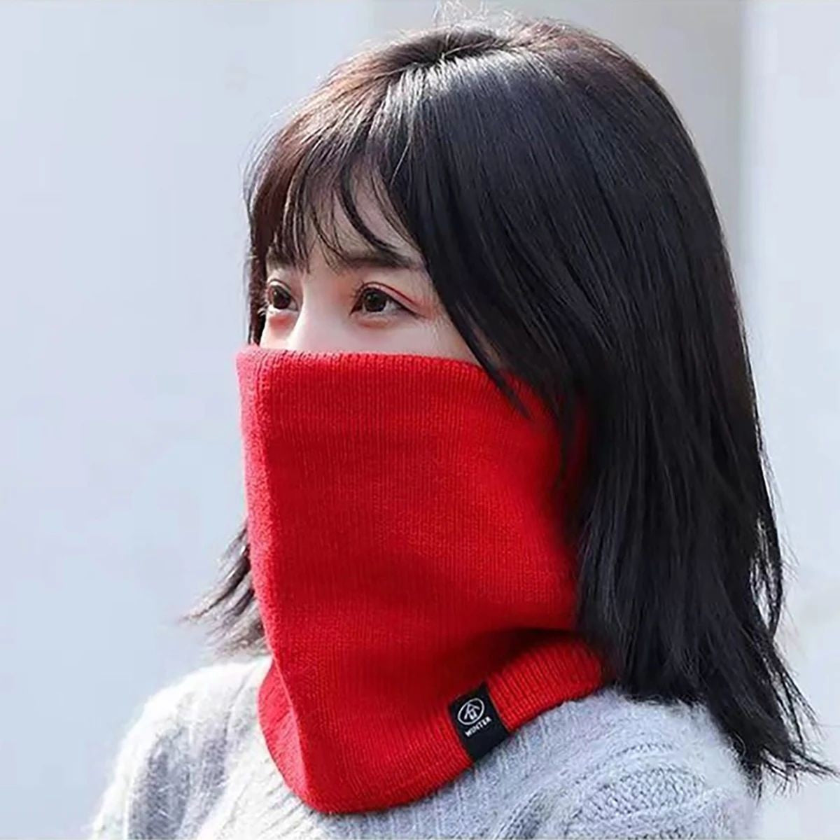 Unisex Winter Neck Warmer Gaiter - Windproof Fleece Face Mask & Scarf