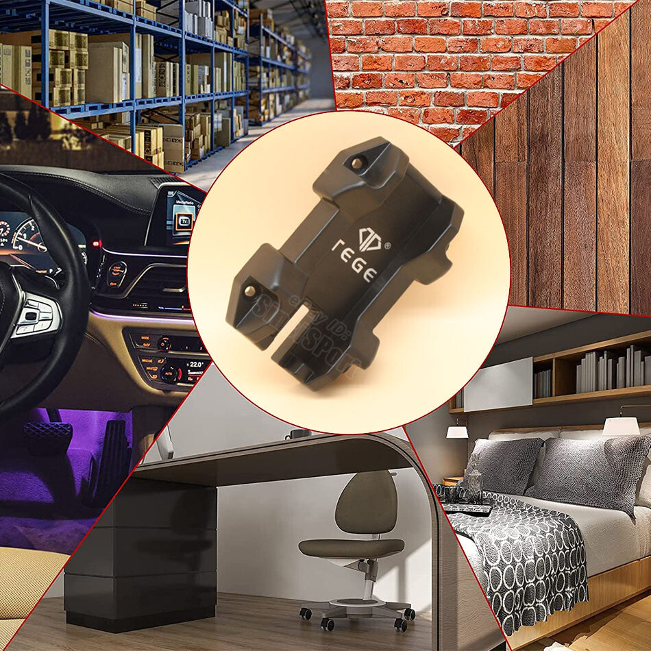 Magnetic Gun Mount Holder for Pistols - Concealed Wall Car Desk Mount 55lbs