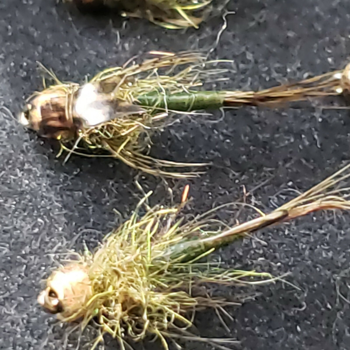 Fly Fishing Beads Bead Head Nymph Olive Size 12 - 1/2 Dozen