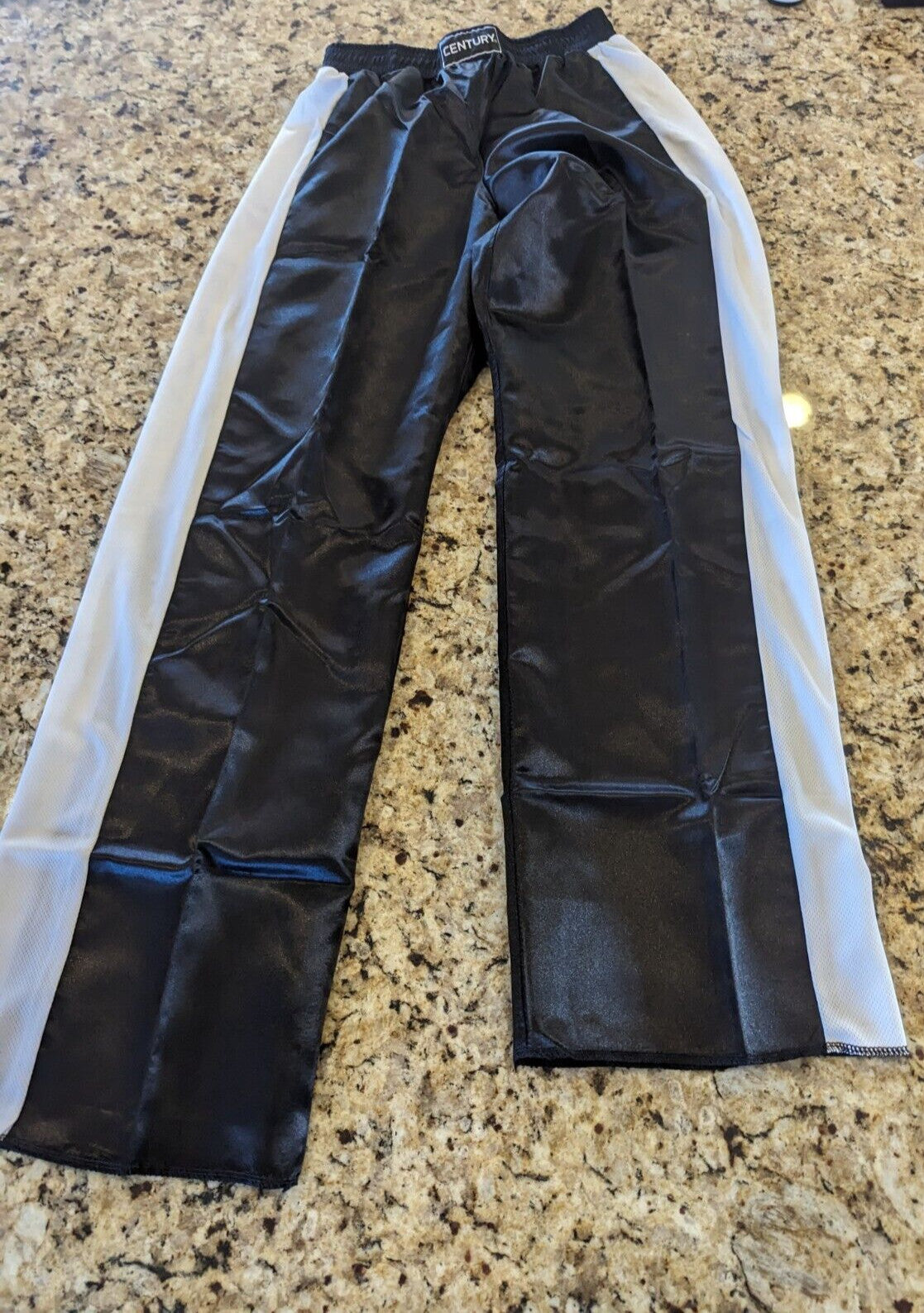 Martial Arts Karate Uniform Pants Youth Large Black White Unisex Lightweight