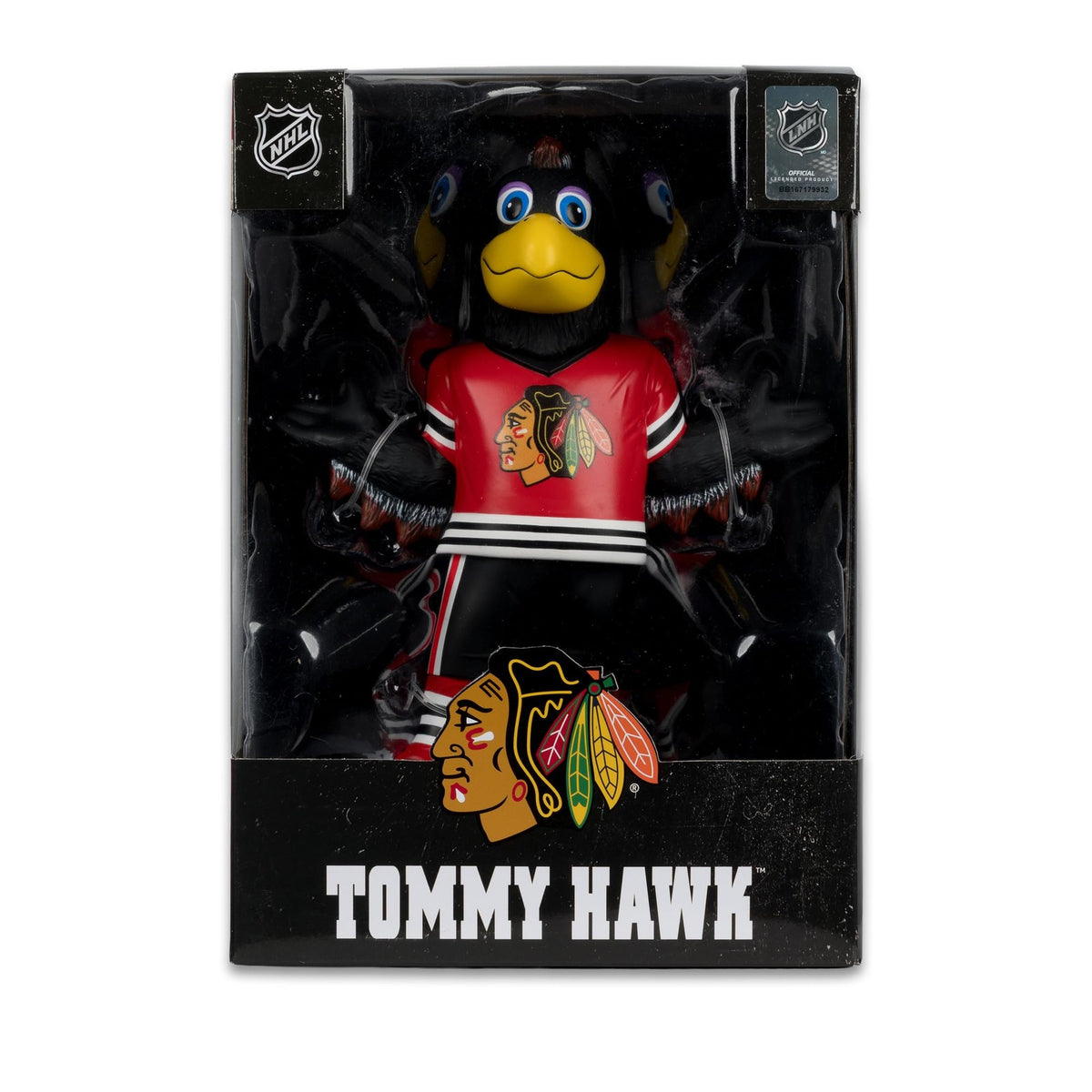 NHL 8in Mascot Figure - McFarlane SportsPicks Tommy Hawk Chicago Blackhawks