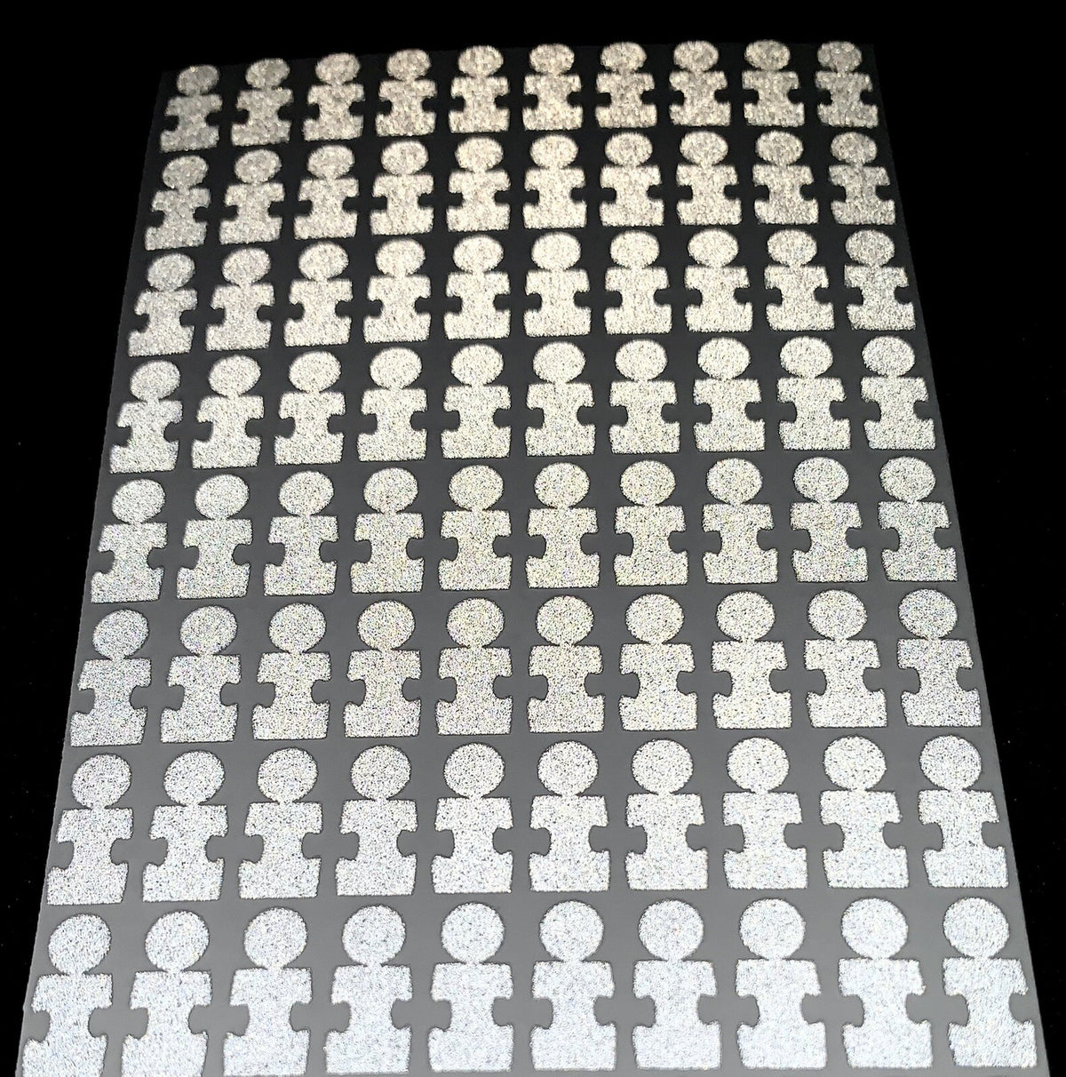 Reflective Autism Awareness Dots Pack for Golf Launch Monitors - Fundraiser
