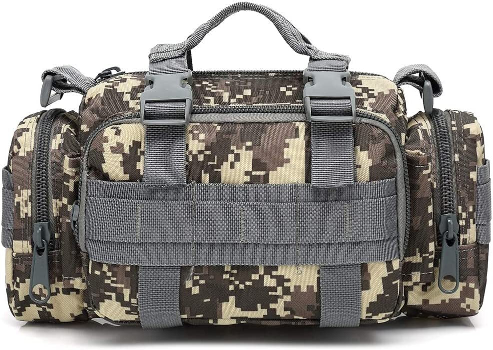 Military Tactical Waist Bag Outdoor Camping Fishing Pouch with Multiple Compartments