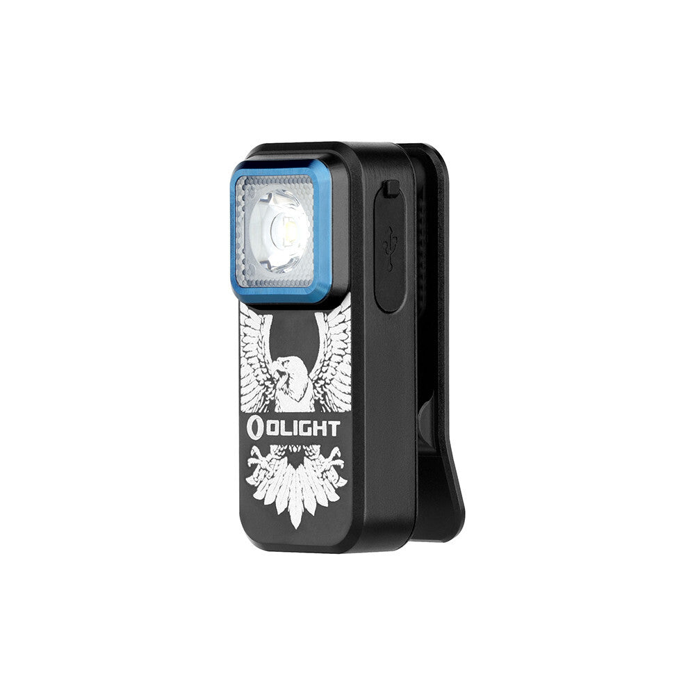 LED Clip Light with White & Red Beacons, 300 Lumens, Black & OD Green