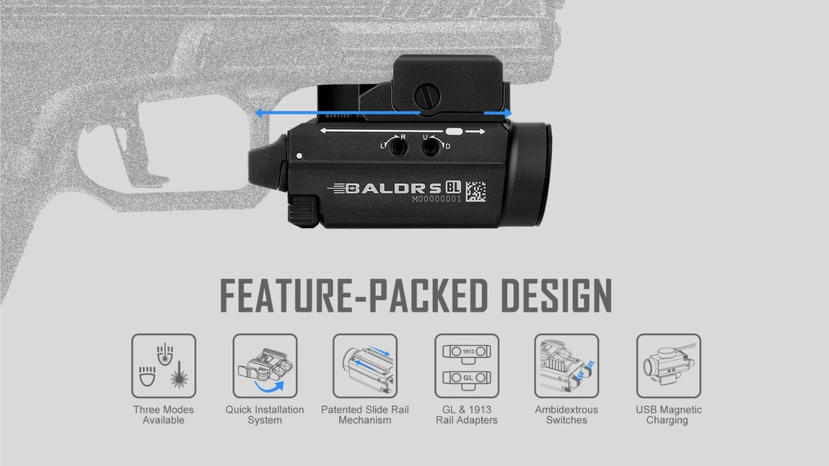 Rechargeable with Blue Laser - 800 Lumens