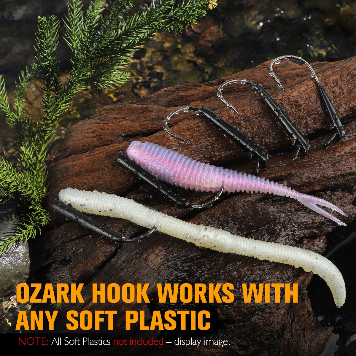 12PCS Weedless Texas Rig Fishing Hooks - 1/4 oz for Bass & Trout