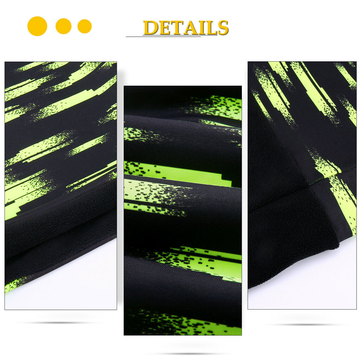 Winter Fleece Neck Gaiter - Reflective Ski Face Mask for Cold Weather