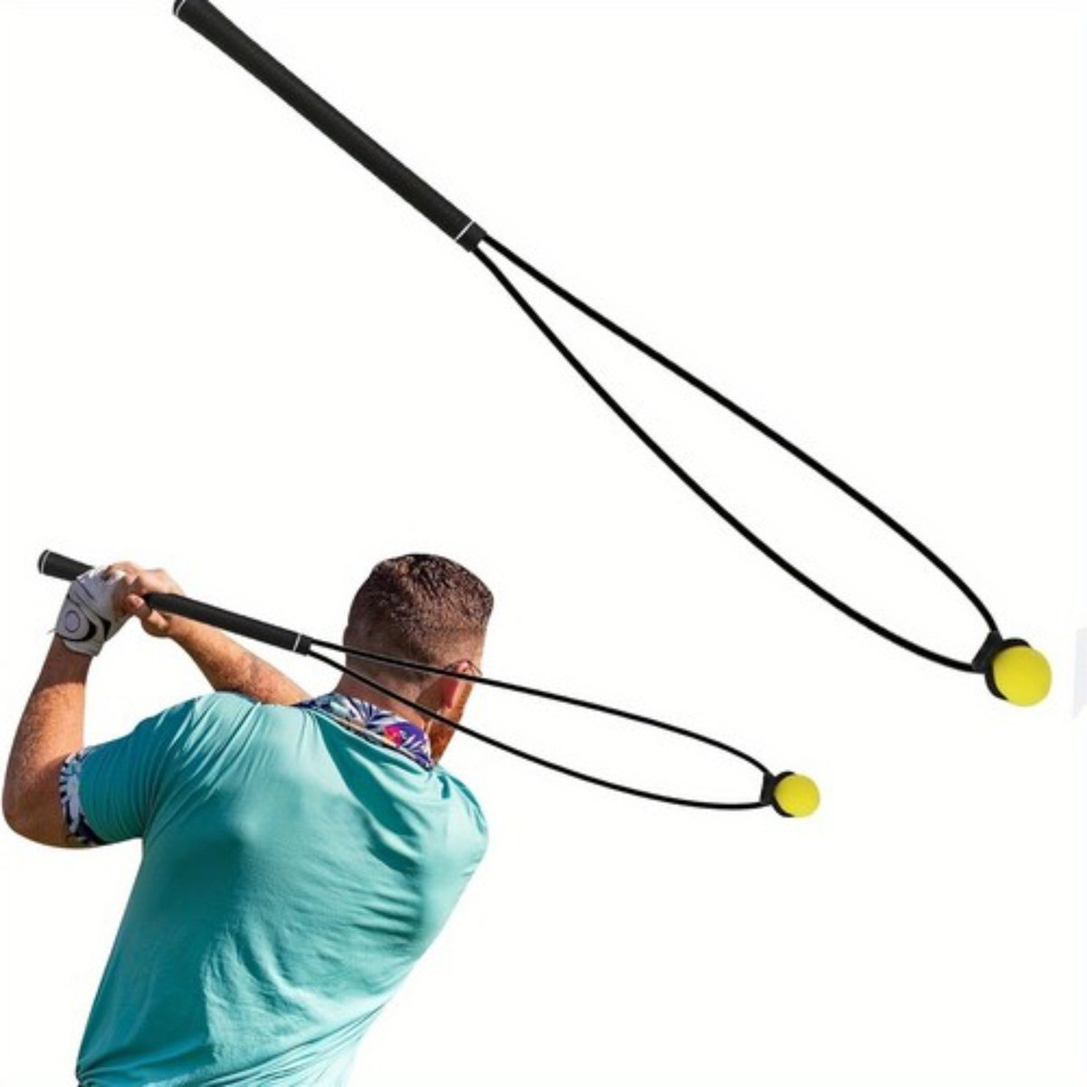 Golf Swing Practice Rope Trainer for Rhythm Improvement