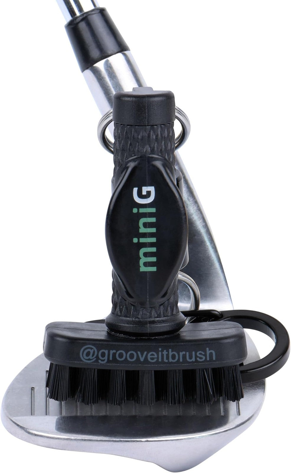 Golf Club Groove Cleaner Brush with Magnetic Attachment - Nylon Bristles