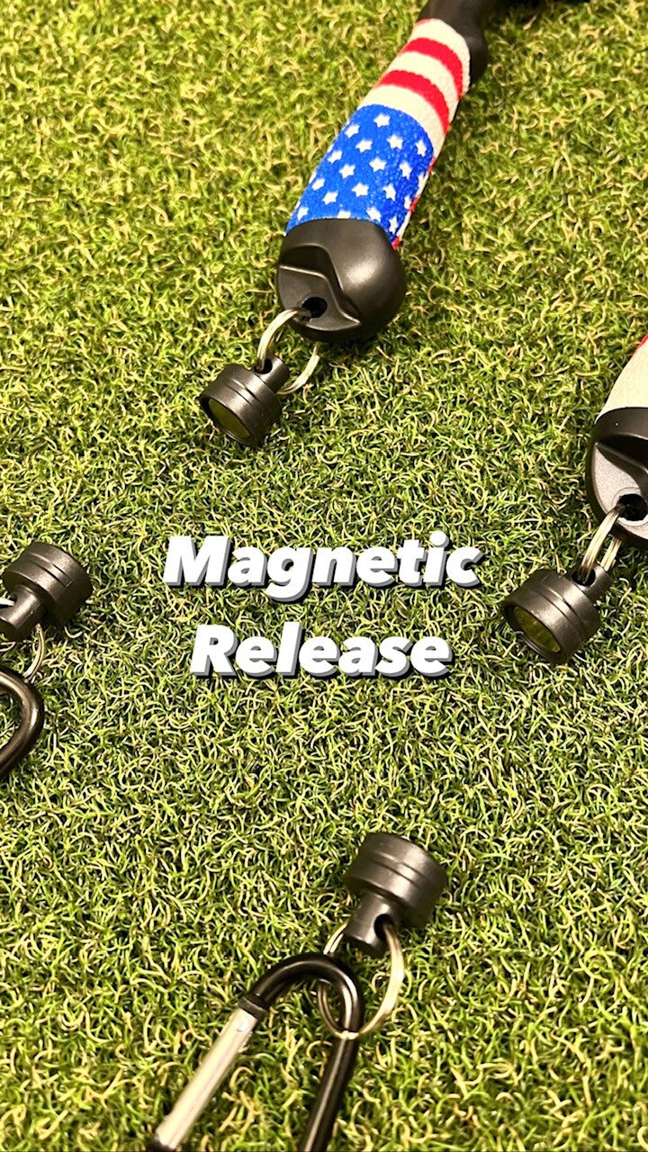 Golf Club Cleaning Brush with Magnetic Release & Retractable Spike