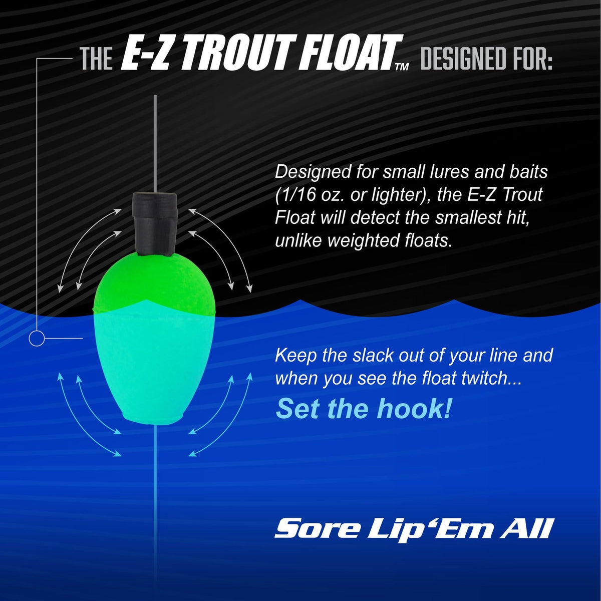 Fishing Bobbers Set - Easy Depth Adjustment for Trout & Panfish
