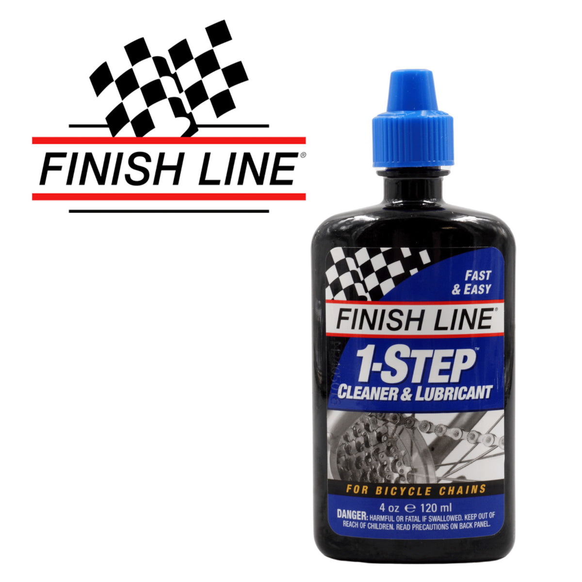 Bike Chain Cleaner and Lubricant 4oz - Fast & Easy 1-Step Application