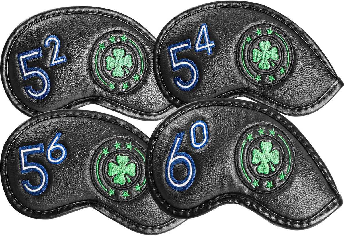 Golf Wedge Iron Head Covers 52°, 54°, 56°, 60° - Waterproof & Durable
