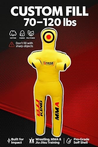 Unfilled Adult Grappling Dummy for MMA BJJ Wrestling & Judo Training