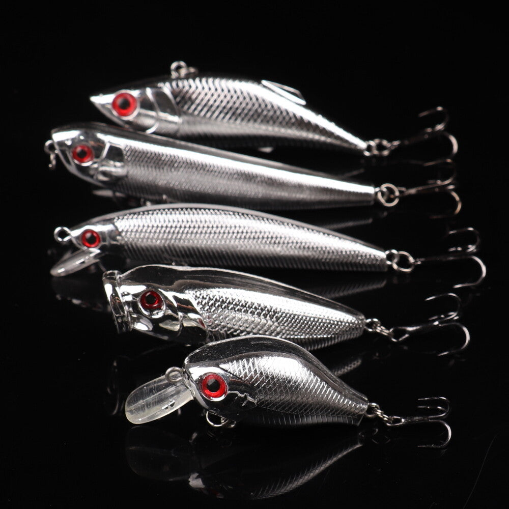 10pcs Mixed Size Fishing Lures Hard Bait Set - Mini Artificial Bait
