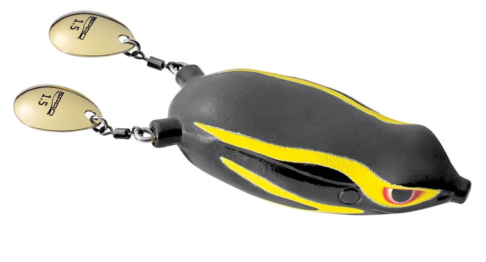Fishing Topwater Frog Lure with Colorado Blade Legs - Multiple Colors