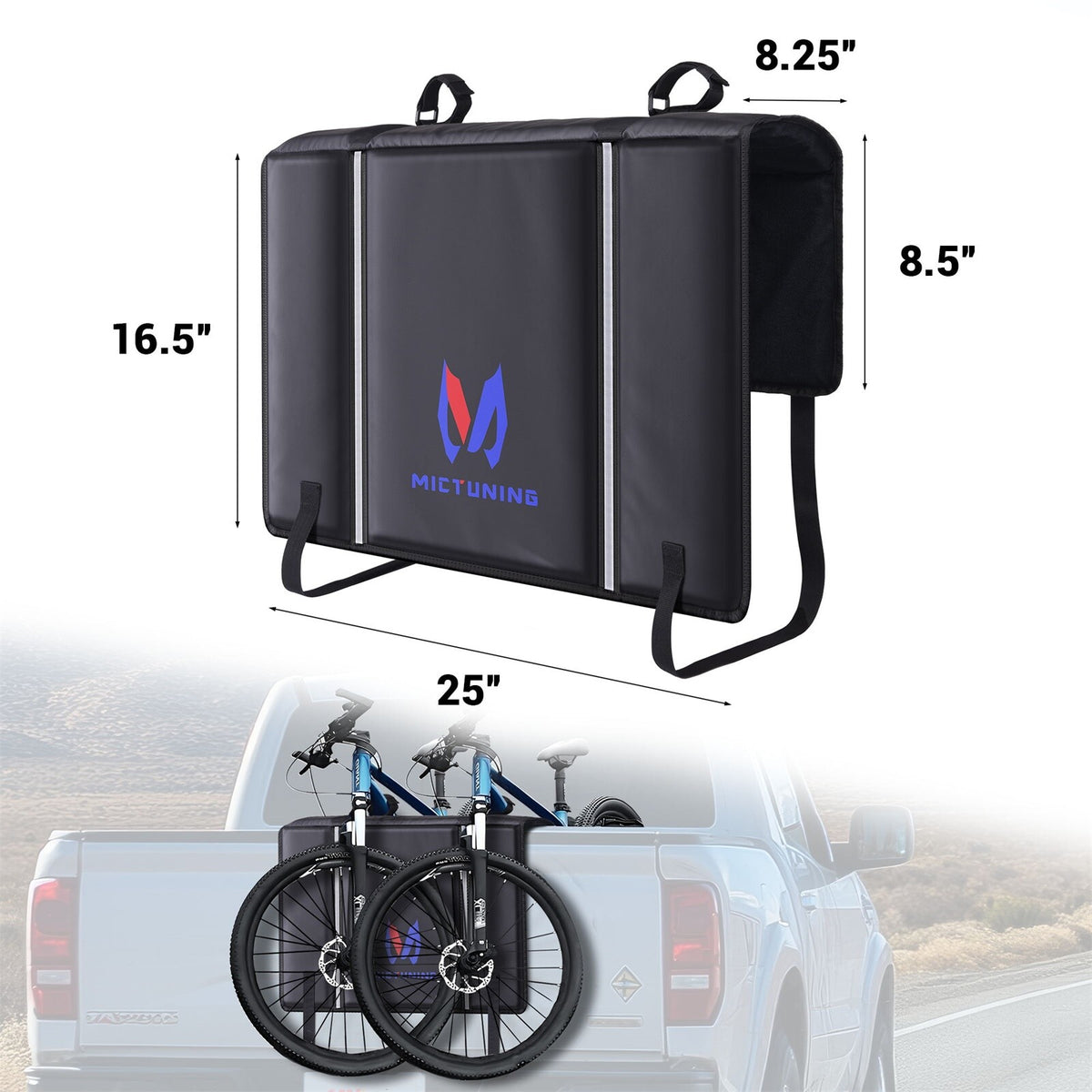Tailgate Bike Pad for Mountain Bikes - Truck Bed Protector Cover