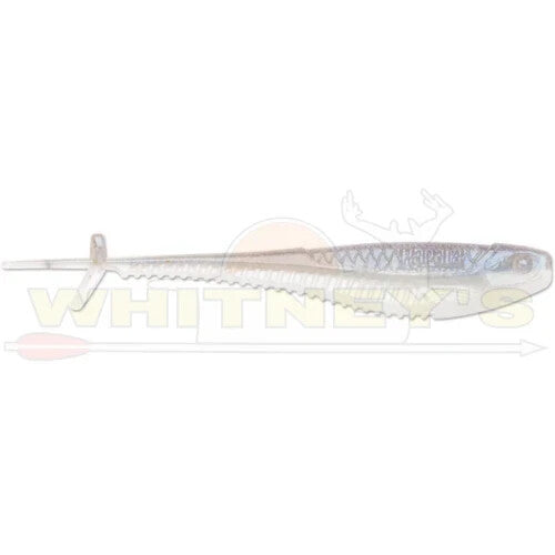 Minnow-Style Soft Lure for Freshwater Fishing - Albino Shad, 3.5 Inch, 6 Pack