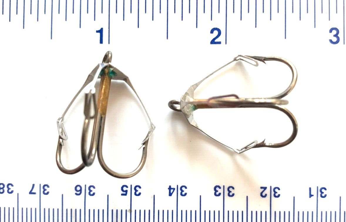 25 Matzuo Bronze Weedless Treble Hooks Size 4 - Fishing Tackle