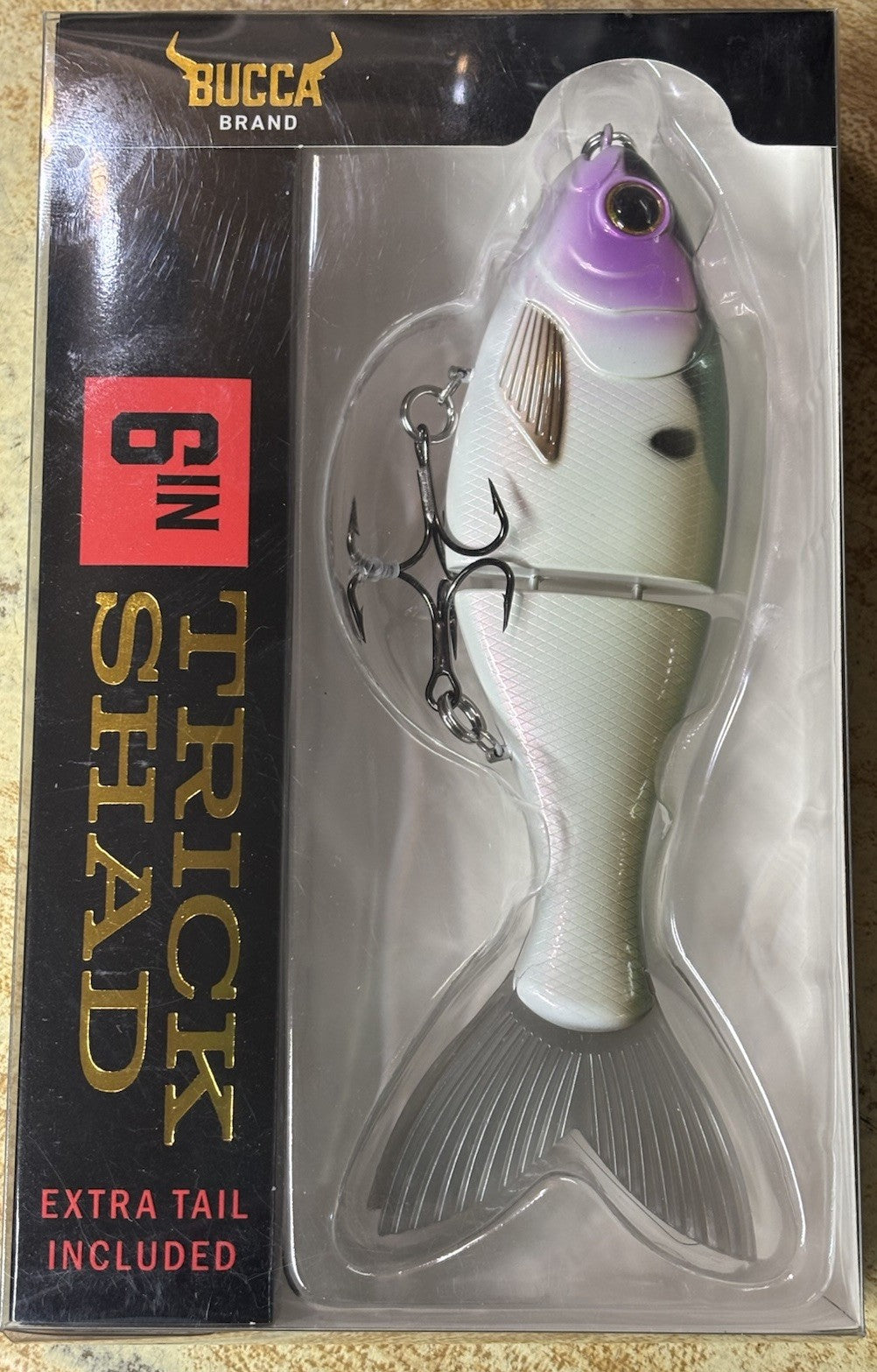 6-Inch Trick Shad Soft Plastic Lure - 1 5/8oz Gizzard Magic Slow Sinking Bait