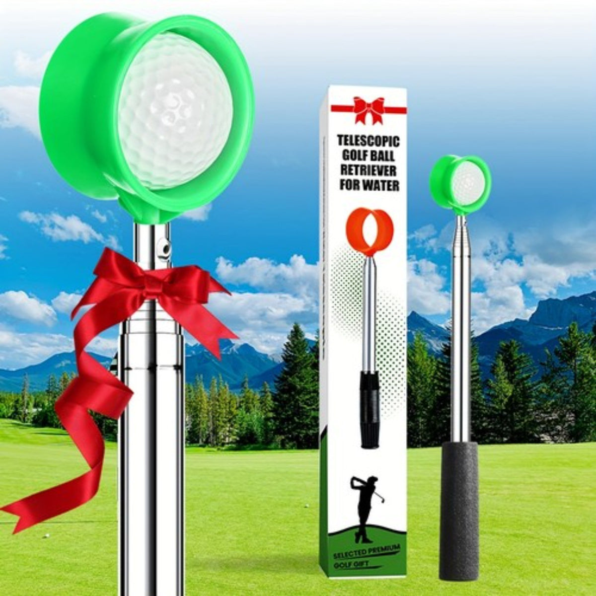 Telescopic Golf Ball Retriever 9ft 12ft Aluminum Alloy Telescoping Pole