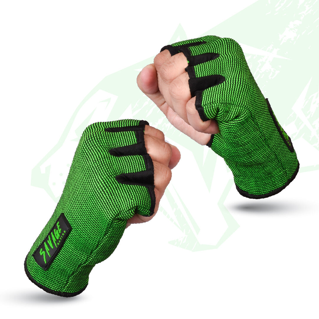 BeSavage Boxing Hand Wraps and MMA Inner Gloves with Wrist Support