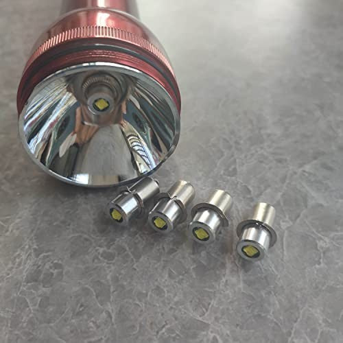 LED Replacement Bulbs for Maglite 2-4 Cell Flashlights 4-Pack