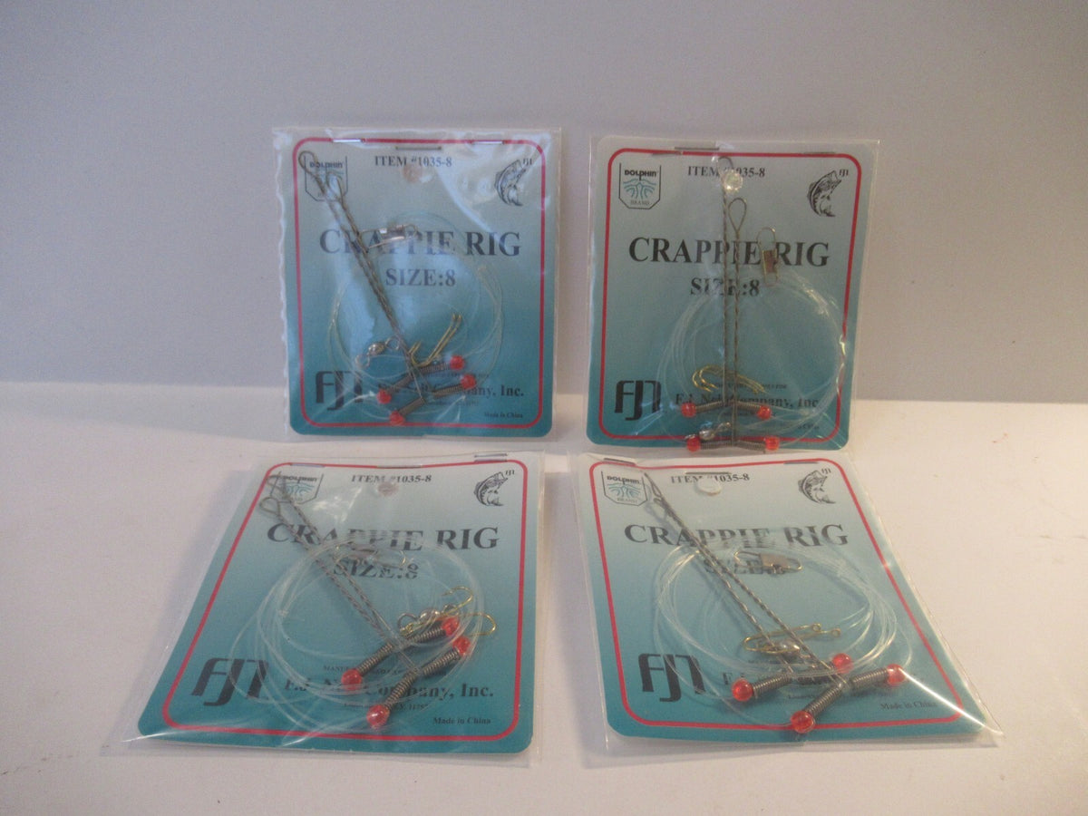 Crappie Panfish Fishing Rig Set - High Low Dropper Rigs for Freshwater Fish
