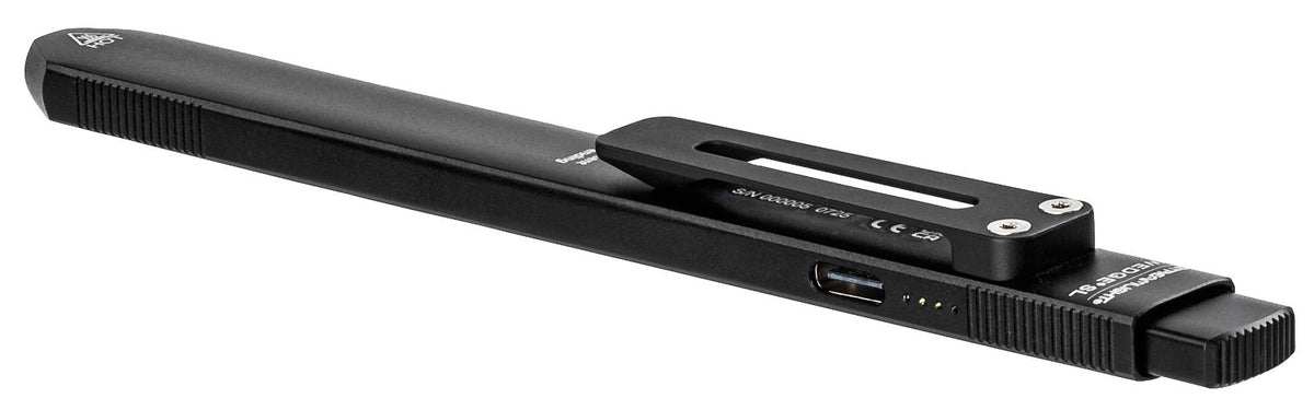 USB-C Rechargeable Pocket Flashlight 300 Lumens - Slim, Durable, Ergonomic