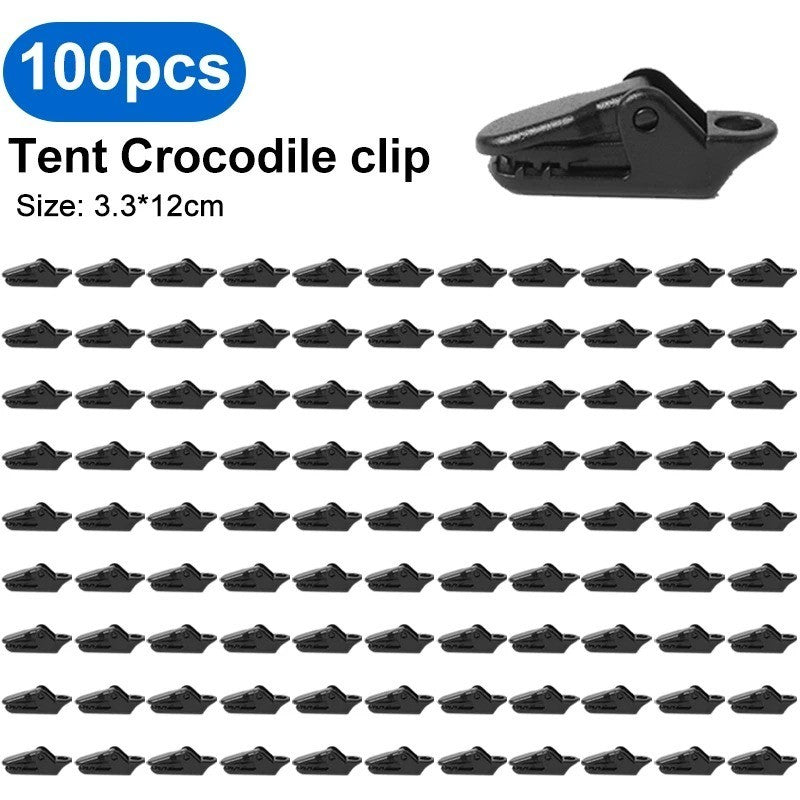 Reusable Tent Tarp Clips Heavy Duty Camping Clamp Buckles Set
