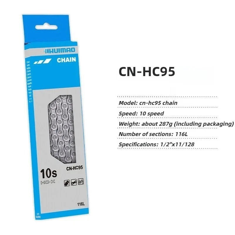 Universal Bike Chain for 6-12 Speed MTB Road Hybrid Bikes - High Strength Steel