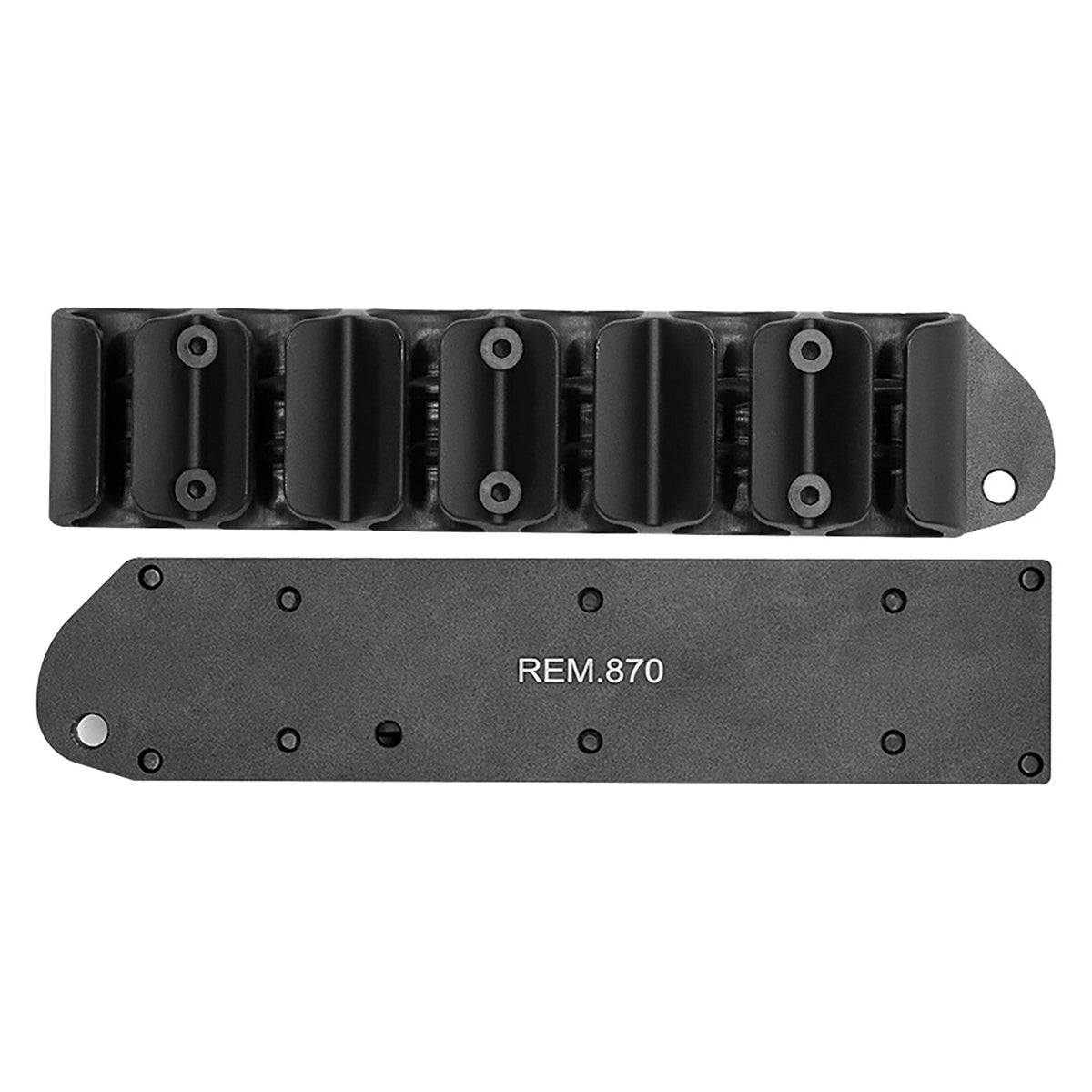 Remington Shotgun Shell Carrier Aluminum Polymer Side Saddle - Fits 870 & 1100