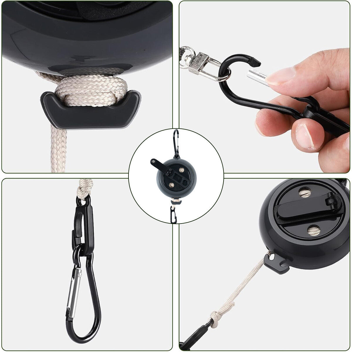 Retractable Bow & Gear Hoist Rope 33FT for Hunting Tree Stand Accessories