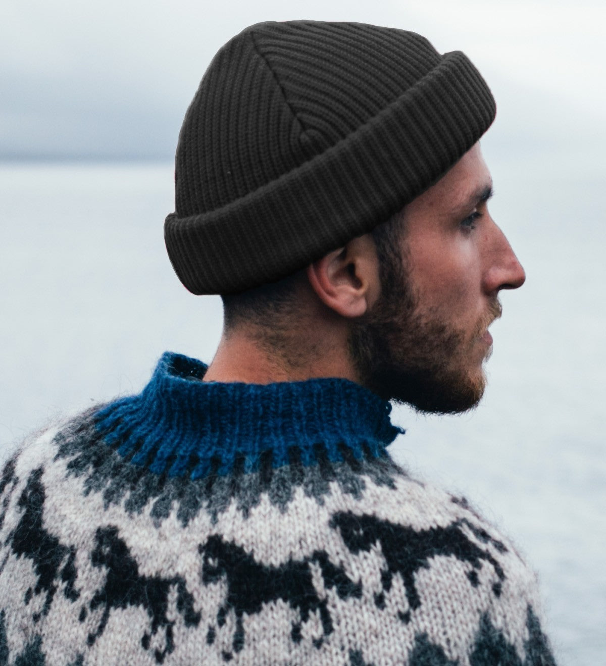 Warm Winter Knit Cuff Beanie Hat for Skiing and Outdoor Activities