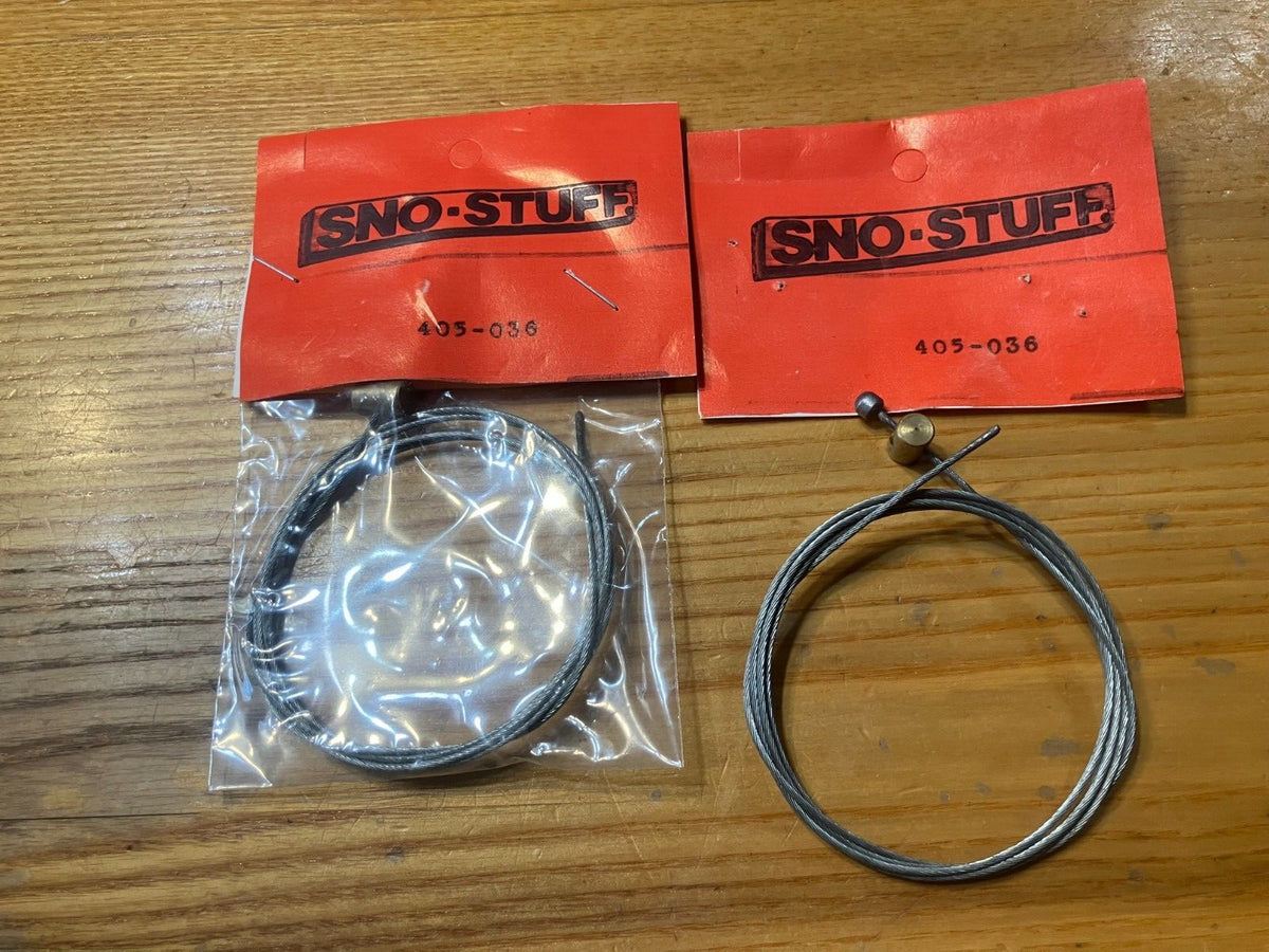 Vintage Snowmobile Throttle or Brake Cable - 36 Inch NOS Set for Rupp Polaris Daddler