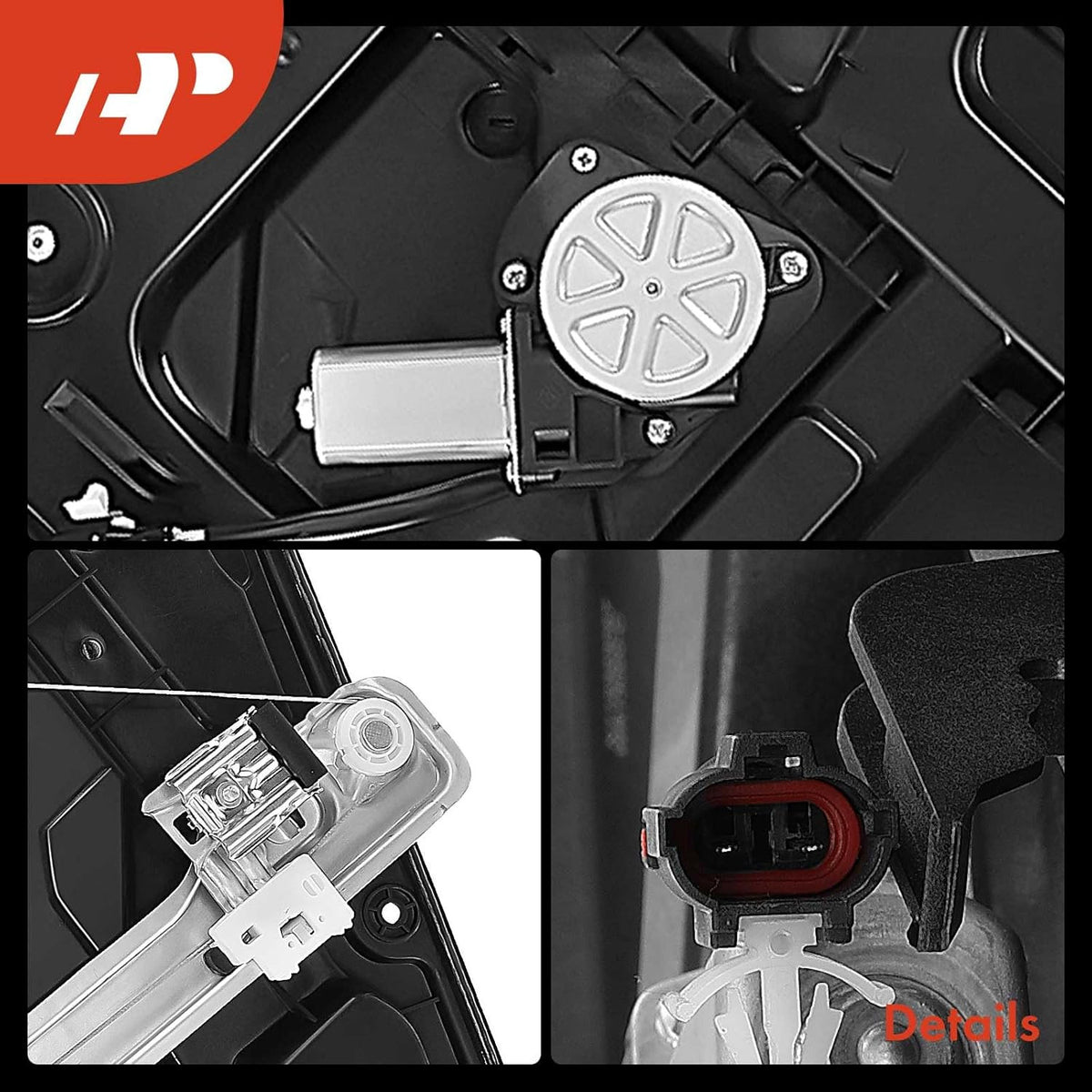 Front Right Window Regulator & Motor for Hyundai Sonata 2011-2014 - Aftermarket Replacement