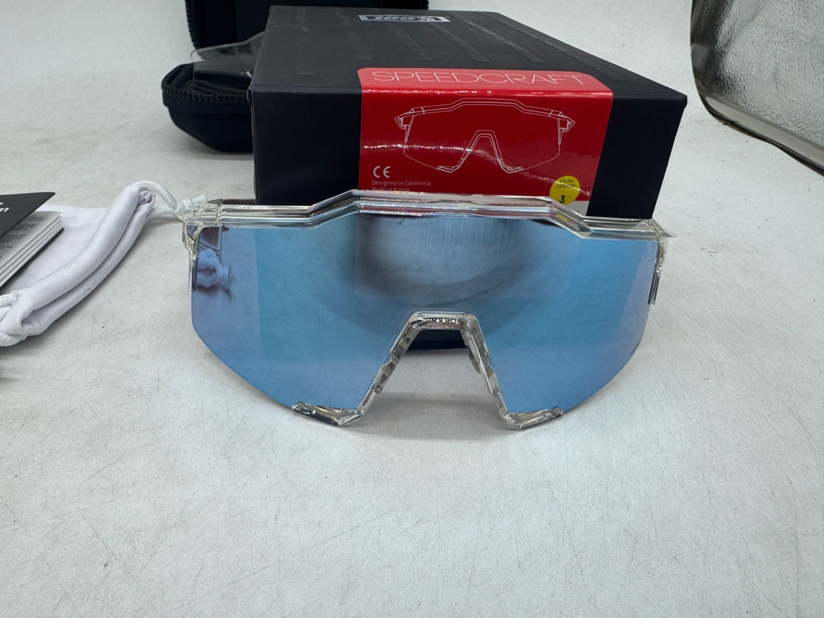 Speedcraft Sport Performance Sunglasses with Blue Mirror Lenses