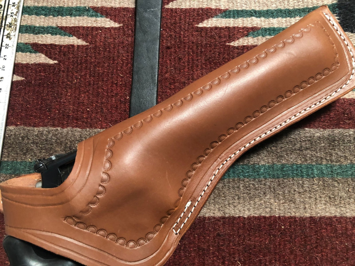 Two-Position Leather Cross Draw Holster for Smith & Wesson 6" Barrels