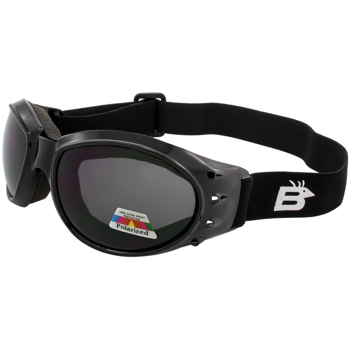 Polarized Goggles with Smoke Lens, Anti-Fog, UV400 Protection, Adjustable Strap