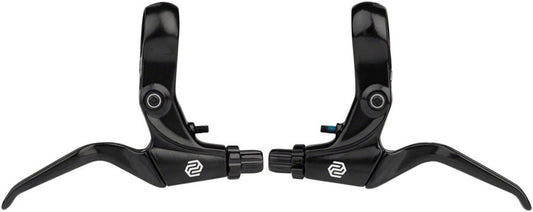 Bike Brake Lever Set - Long Pull, 2-Finger, Reach Adjustable, Black