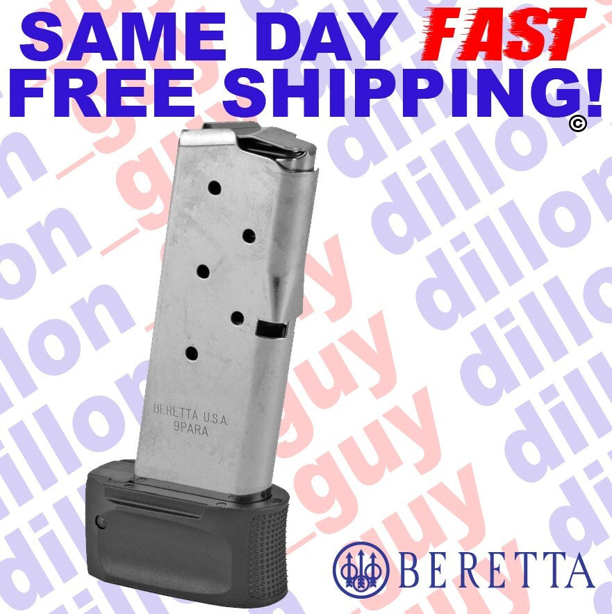 Beretta APX Carry 8-Round 9mm Pistol Magazine OEM Replacement